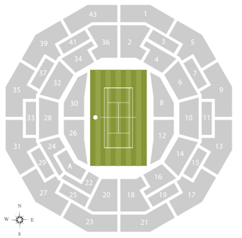 Wimbledon Seating Map
